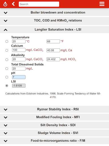 Plutocalc Water and Wastewater screenshot 13