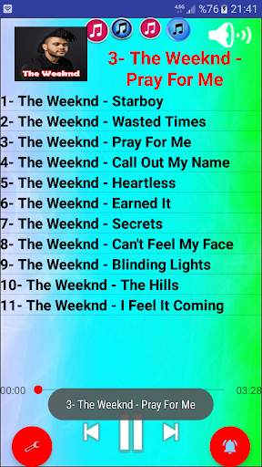 The Weeknd Listen - High Quality Songs -  Offline. screenshot 1