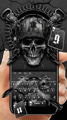 Horror Gun Skull Keyboard screenshot 1
