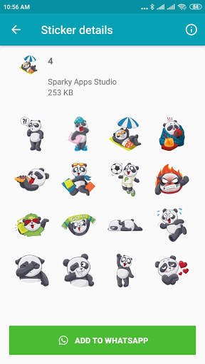 Funny Panda Stickers - Cute Panda Sticker screenshot 2