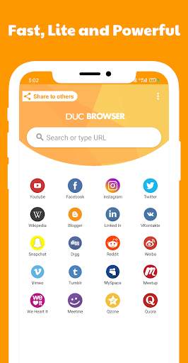 DUC Browser: Indian Uc browser fast & secure 2021 screenshot 1