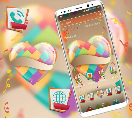 Artistic Heart Launcher Theme screenshot 3