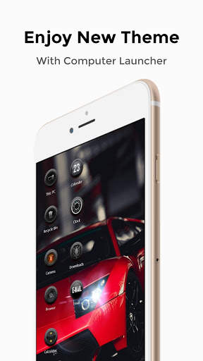 Red Black Theme For Computer Launcher screenshot 3