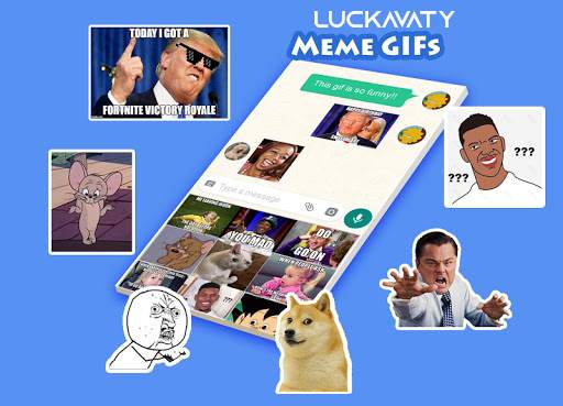 Cartoon Keyboard GIFs, Stickers, Themes, Kaomoji screenshot 2