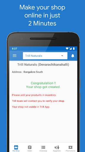 Trill Retailer – Make Your Shop Online in 2 Minute screenshot 1