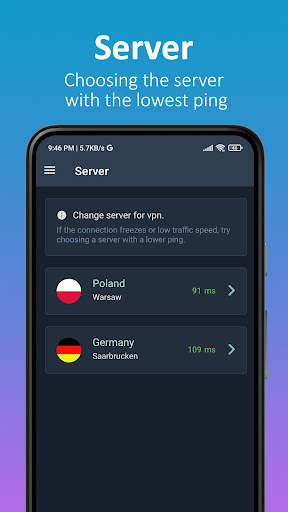 Nomad VPN screenshot 2