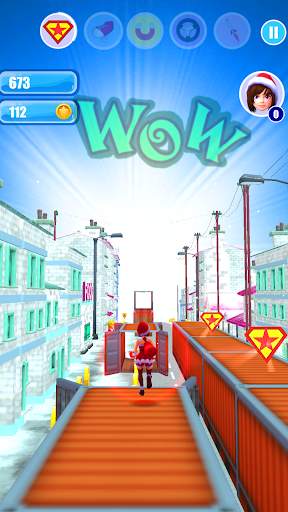 Santa Girl Run Natale screenshot 1
