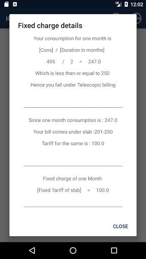 KSEB Telescopic bill calculator screenshot 5