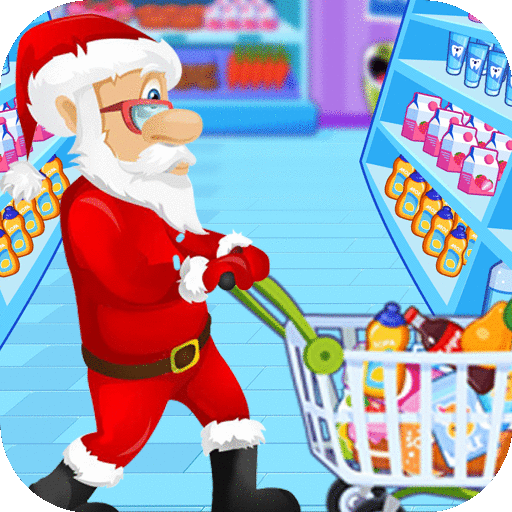 Santa Go Shop - Supermarket Games icon