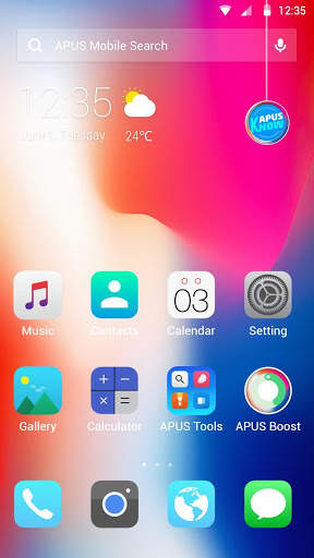 Phone X APUS Launcher theme screenshot 1