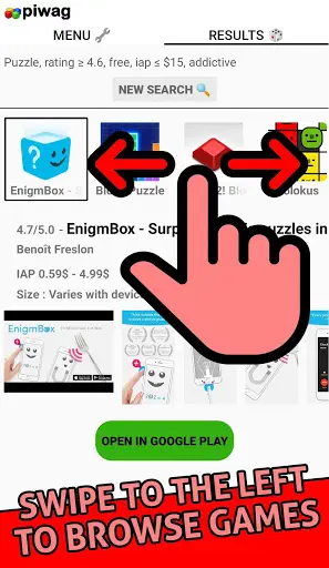 Piwag - Improved Search Engine for the Play Store screenshot 3