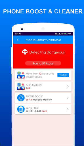Mobile Security - Antivirus,Applock,Cleaner screenshot 3