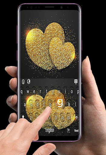 Heart Glitter Sparkling keyboard screenshot 3