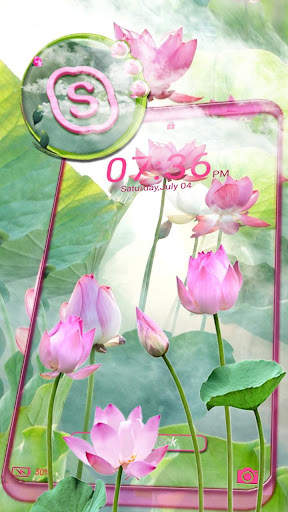Pink Lotus Launcher Theme screenshot 3