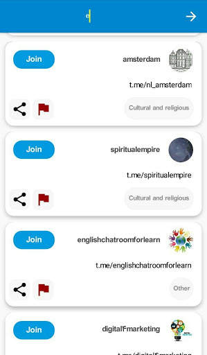 Tele Links : group and channel for telegram screenshot 2