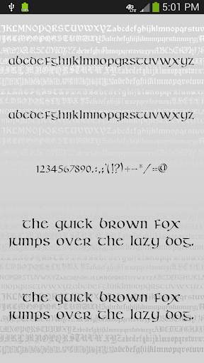 Gothic Fonts for FlipFont screenshot 5