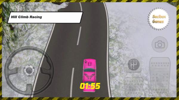 pink car drift game screenshot 1
