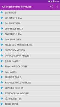 All Trigonometry Formulae скриншот 1