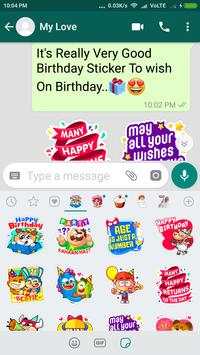 Birthday Stickers For Whatsapp-WAsticker Apps screenshot 4