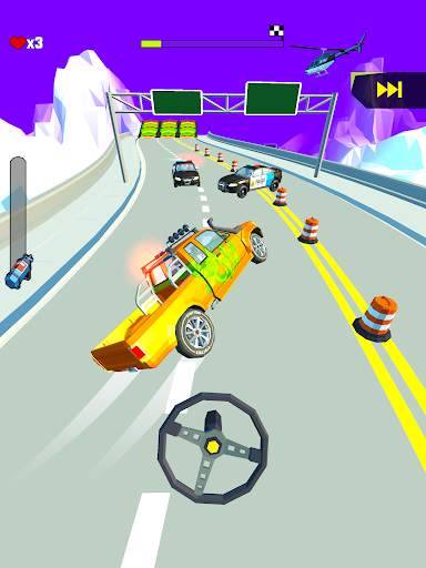 Crazy Rush 3D - Araba Yarışı screenshot 14