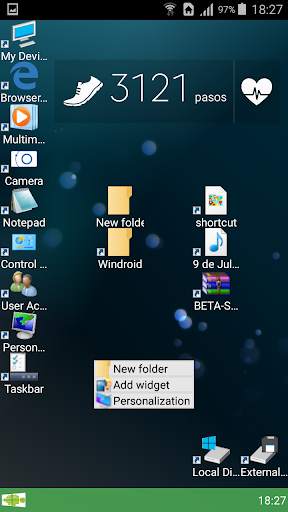 Windroid Launcher (antiguo) screenshot 2
