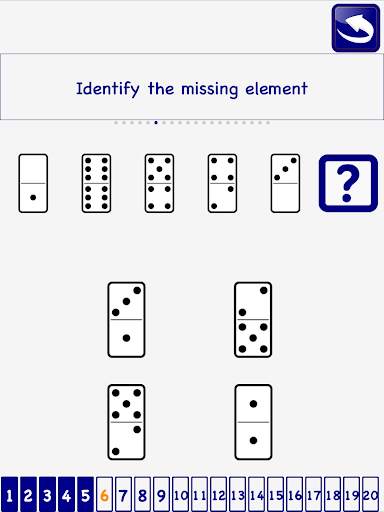 Domino psychotechnical Test Brain training FREE screenshot 9