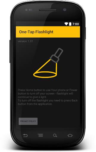 One-Tap Flashlight screenshot 1