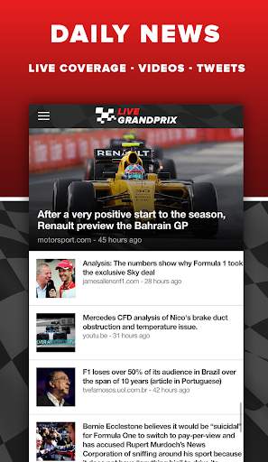 Live Grand Prix - Formula News screenshot 1