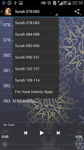 SUDAIS QURAN AUDIO OFFLINE screenshot 3
