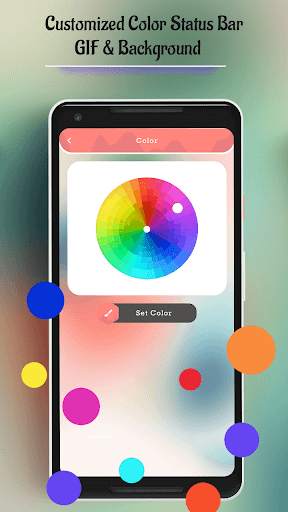Customized Color Status Bar - GIF & Background screenshot 7