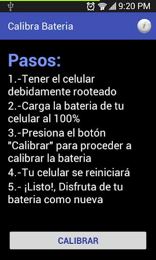 Calibra Baterías screenshot 1
