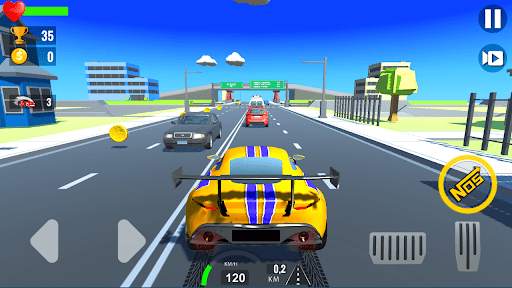 Super Kids Car Racing In Traffic स्क्रीनशॉट 7