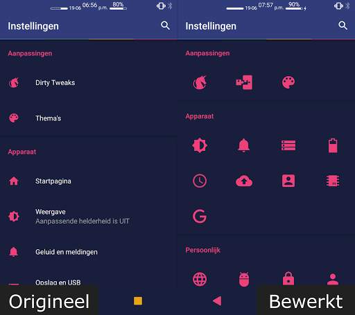 Settings Editor screenshot 1