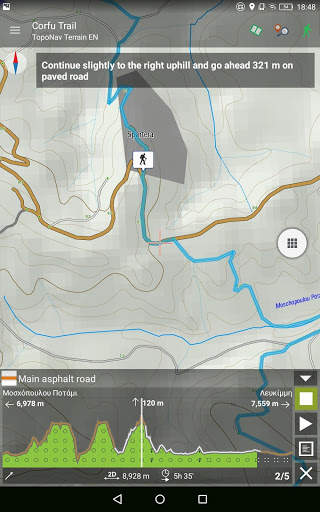 Corfu Trail topoguide screenshot 6