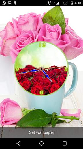Rose Clock Live Wallpaper screenshot 3