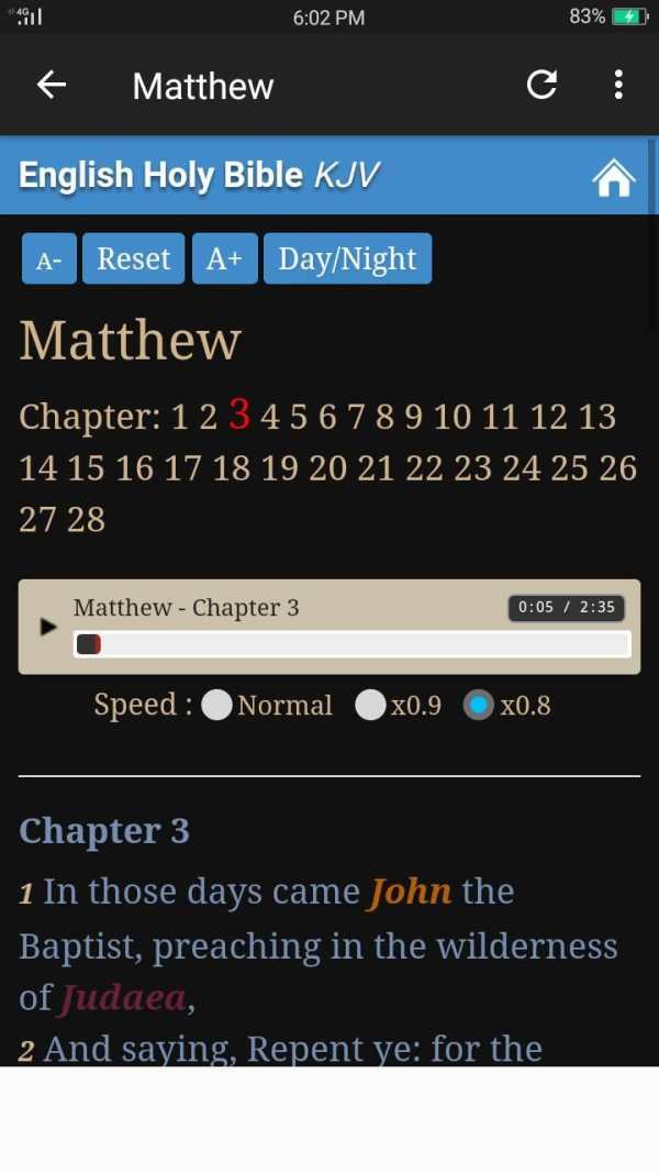 Audio Bible KJV Free - King James Bible App screenshot 4