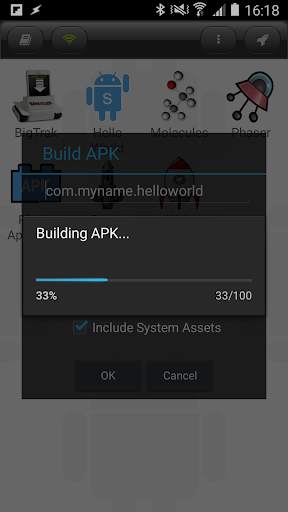 DroidScript - ApkBuilder Plugin screenshot 2