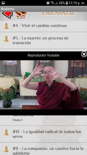 Budismo - Conferencias - Lecciones screenshot 7