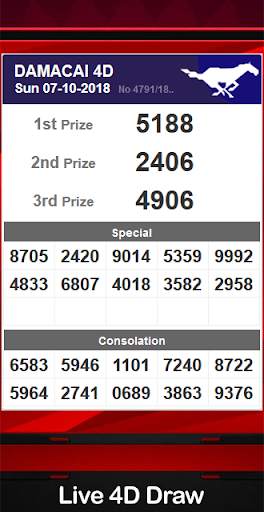 Live 4D Draw Result screenshot 5
