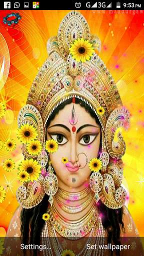 Ma Durga, Lakshmi : Hindu God Live Wallpaper screenshot 2