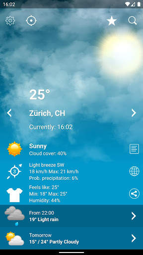 Weather Switzerland XL PRO screenshot 1
