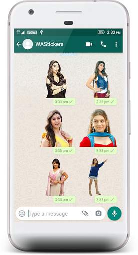 Hansika Motwani Stickers 4 WhatsApp screenshot 6