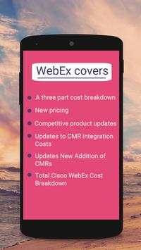 Webex Costs screenshot 1