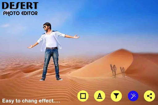 Desert Photo Frame - Photo Edi 1 تصوير الشاشة