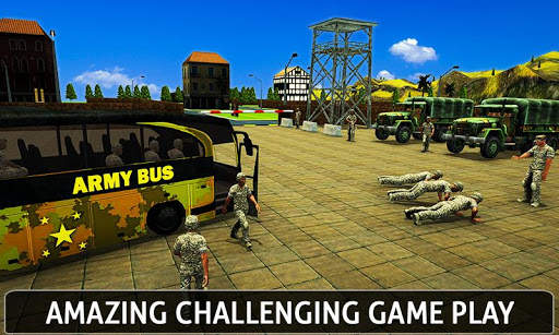 Military Bus Coach Driver: New Driving Simulator screenshot 3