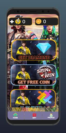 Fire Diamond 💎Daily Spin Free F Fire Diamond Game screenshot 1