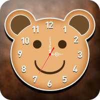 Teddy Bear Clock Live Wallpaper - Analog Clock