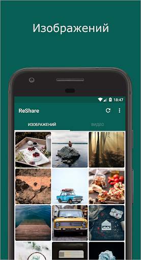 ReShare: Доля или Сохранить статус для WhatsApp скриншот 1
