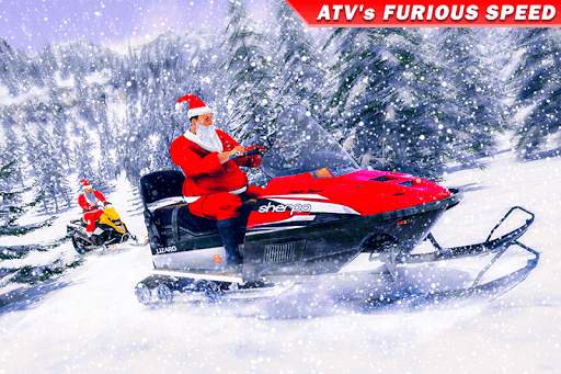 Santa Atv Snow Bike Racing 2021 : Quad Bike Race screenshot 7