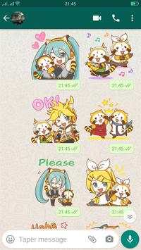 Stickers : Miku Stickers for WhatsApp screenshot 4